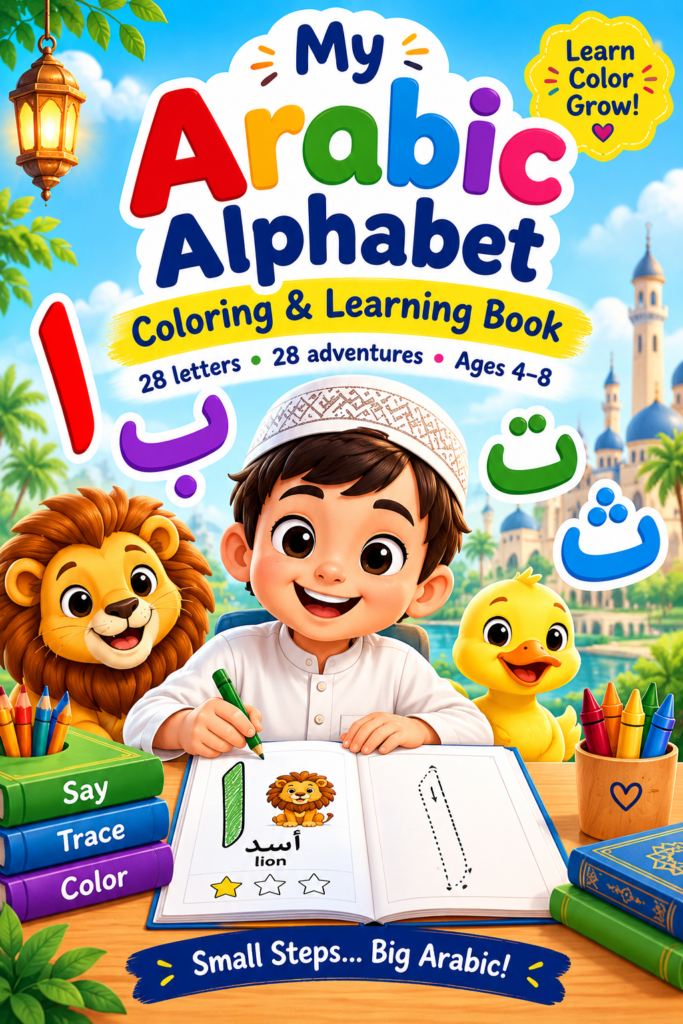 Abc Colo Arabic Alphabet Coloring book for 4-8 years age group - Buy Online ...